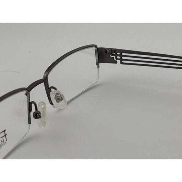 Fusion - 47-18-135 F328 COL1 Black & Silver Geometric Rectangle Glasses Frames - Picture 8 of 8